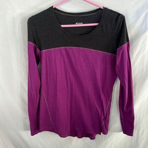Columbia purple and gray long sleeve tshirt